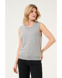 Kaffe - Kalizza Round Neck Sleeveless Pullover - Lyst