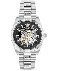 Versace - Millenyium Limited Edition Skeleton Automatic Bracelet Watch, 40Mm - Lyst