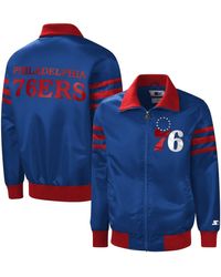 Men's Starter Light Blue St. Louis Cardinals The Captain III Full-Zip  Varsity Jacket
