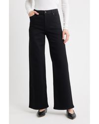 FRAME - Le Slim Palazzo High Waist Wide Leg Jeans - Lyst