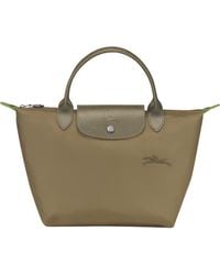 Longchamp - Small Le Pliage Recycled Canvas Top Handle Bag - Lyst