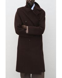 Mango - Picarol Double Breasted Wool Blend Coat - Lyst