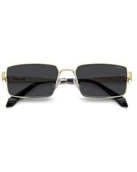 Polaroid - 56Mm Polarized Rectangular Sunglasses - Lyst