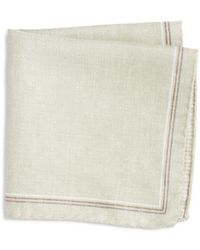 Jack Victor - Crestwool Solid & Houndstooth Check Reversible Silk Pocket Square - Lyst