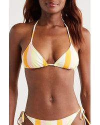 Solid & Striped - The Iris Stripe Triangle Bikini Top - Lyst