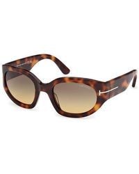 Tom Ford - Arizona 53Mm Gradient Rectangular Sunglasses - Lyst