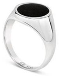 LOUPN - Onyx Signet Ring - Lyst
