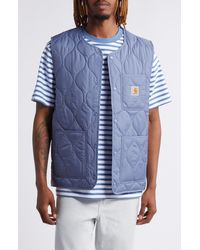 Carhartt - Skyton Onion Quilted Snap-up Vest - Lyst