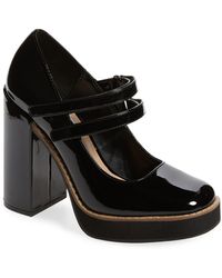 Steve Madden Twice Patent Block Heel Mary Jane Pumps | Dillard's