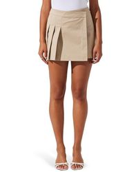 Astr - Chana Pleated Wrap Miniskirt - Lyst