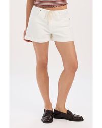 DAZE - Maddie Tie Waist Denim Shorts - Lyst
