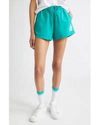 Sporty & Rich - Royal Club Disco Graphic Sweat Shorts - Lyst