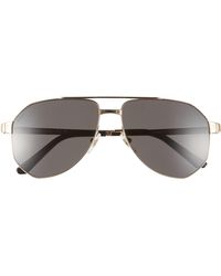 Cartier - 60mm Polarized Pilot Sunglasses - Lyst