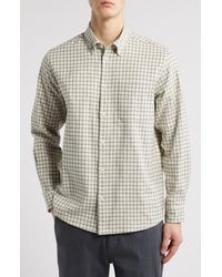 Les Deux - Kent Check Flannel Button-Down Shirt - Lyst