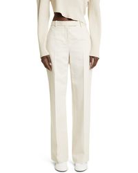 The Row - Banew Cotton & Virgin Wool Pants - Lyst