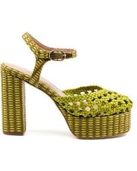 Andrea Gomez - Beatriz Raffia Platform - Lyst