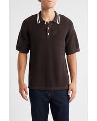 KROST - English Rib Cotton Polo Sweater - Lyst