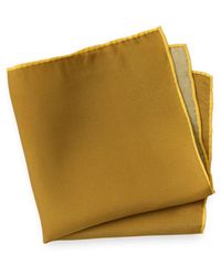 Paul Fredrick - Solid Silk Pocket Square - Lyst