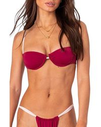 Edikted - Leanna Contrast Underwire Bikini Top - Lyst