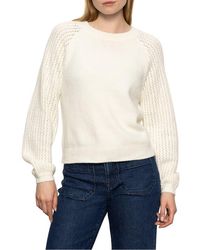 Sanctuary - Cozy Moment Pointelle Sleeve Detail Sweater - Lyst