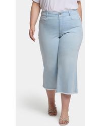 NYDJ - Major High Waist Wide Leg Capri Jeans - Lyst