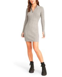 BB Dakota - Champagne Powder Long Sleeve Sweater Dress - Lyst