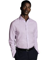 Charles Tyrwhitt - Non-iron Twill Cutaway Slim Fit Shirt Single Cuff - Lyst
