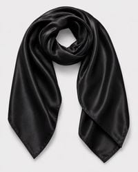 SILKSILKY - Pure Silk Classic Elegant Square Scarf - Lyst