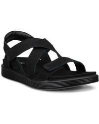 Ecco - Soft Cross Strap Sandal - Lyst