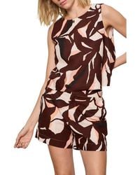 Sanctuary - The Desired Print Summer Cotton Crop Top - Lyst