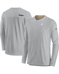 Men's Nike Navy Houston Texans 2023 Sideline Performance Long Sleeve T-Shirt