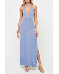 LSPACE - Shine All Night Halter Cover-Up Halter Maxi Dress - Lyst