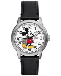 Fossil - X Disney Classic Disney Mickey Mouse Leather Strap Watch - Lyst