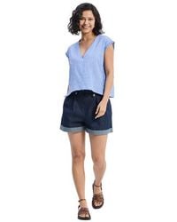 REISTOR - Boxy V-Neck Top - Lyst