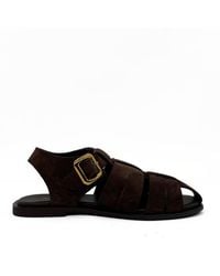 Amie Rafa - Bertha Suede Fisherman Sandals - Lyst