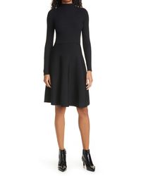 mizalia highland wrap detail skater dress