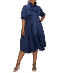 L I V D - Carina Donna Fit & Flare Midi Dress - Lyst