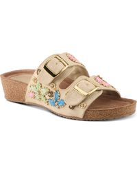 AZURA BY SPRING STEP - Miraflores Platform Wedge Slide Sandal - Lyst