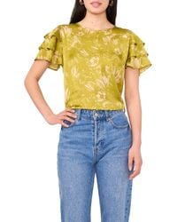 Vince Camuto - Tiered Ruffle Sleeve Top - Lyst