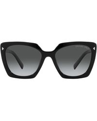 Prada - 55mm Gradient Polarized Square Sunglasses - Lyst