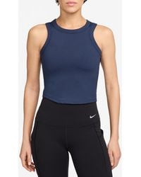 Nike - One Fitted Dri-Fit Cropped Tank Top - Lyst