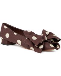 Loeffler Randall - Noa Bow Pointed Toe Block Heel Pump - Lyst