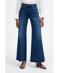 Madewell - High Waist Crop Wide Leg Jeans - Lyst