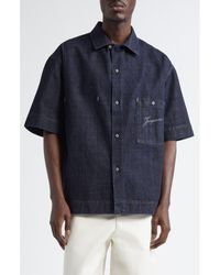 Jacquemus - La Chemise De-Nîmes Aloe Denim Button-Up Shirt - Lyst