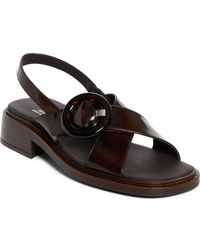 Prada - Re-Edition 1996 Crisscross Calfskin Leather Sandal - Lyst