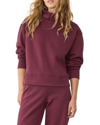 Marine Layer - Nova Mock Neck Sweatshirt - Lyst