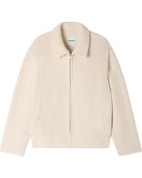 Sandro - Knit-Effect Regular-Collar Jacket - Lyst