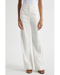 Veronica Beard - Jude Wide Leg Linen Blend Pants - Lyst