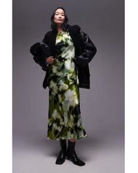 TOPSHOP - Slash Neck Dress With Arm Cut Out - Lyst