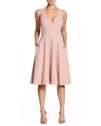 Dress the Population - Catalina Fit & Flare Cocktail Dress - Lyst